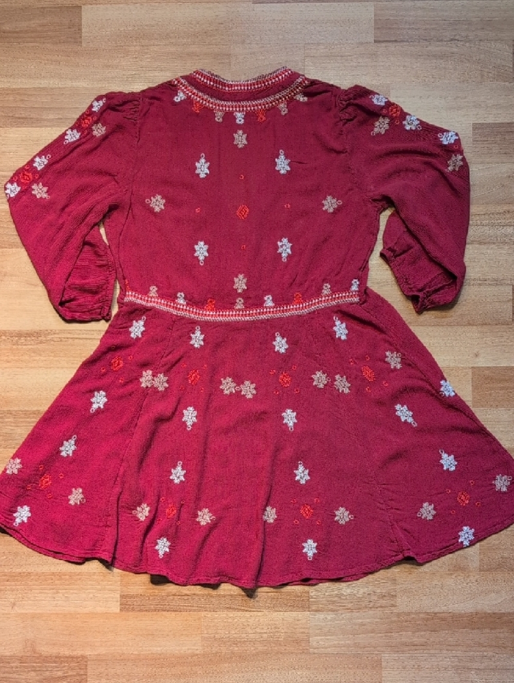 Free People Pink Embroidered Mini Dress - Picture 5 of 6